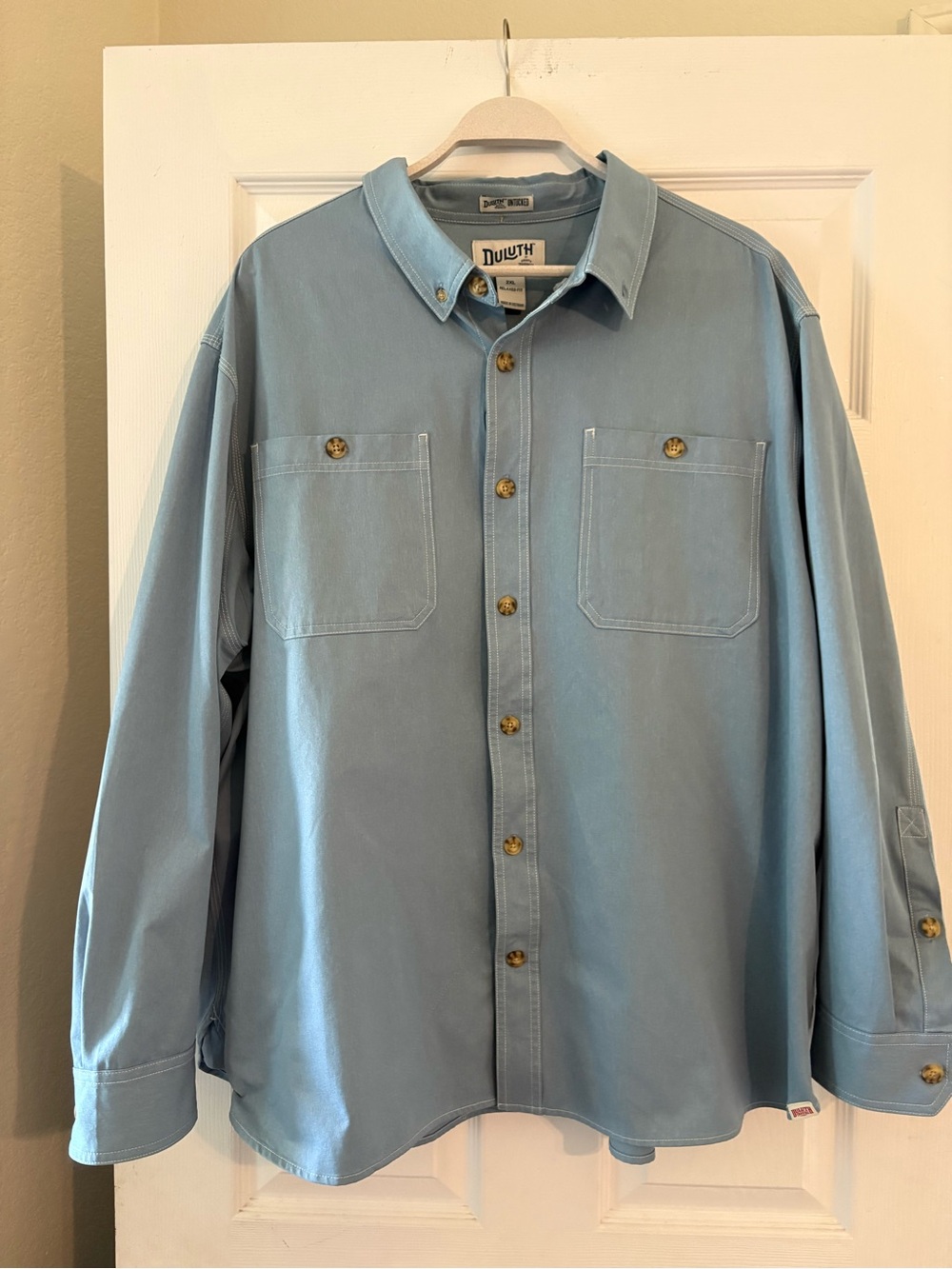 Big&Tall Duluth Untucked relaxed fit button down men’s long sleeve shirt 2XL